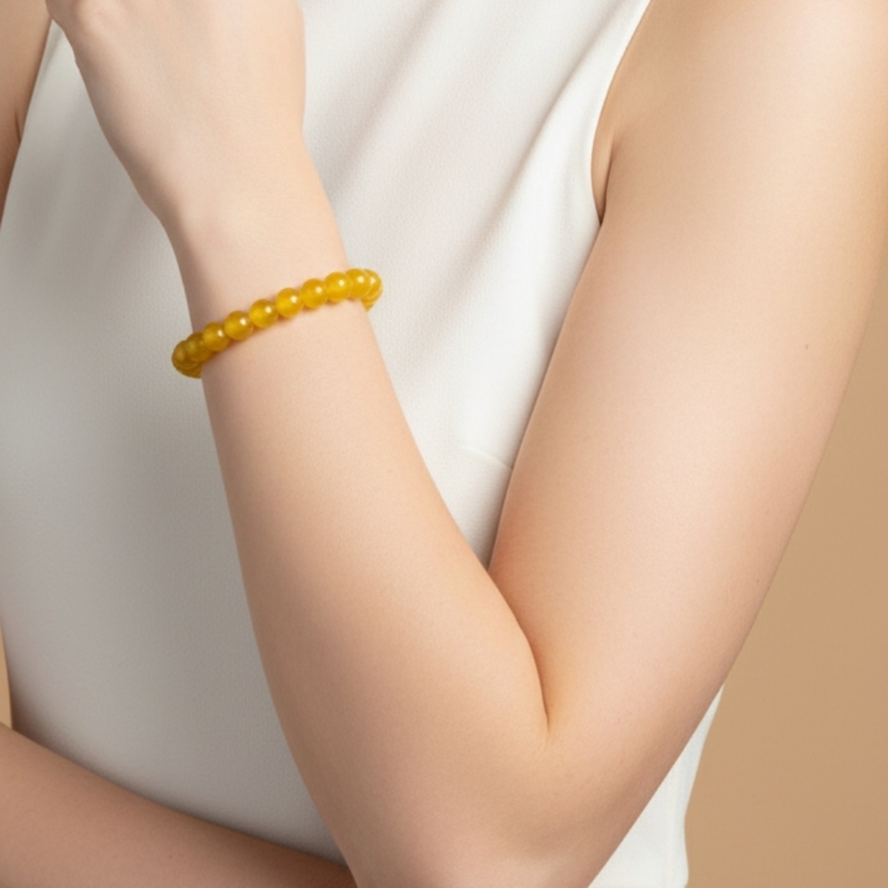 Yellow stretch bracelet